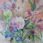 Floral-symphony-original-watercolour-by-Raya-Brown