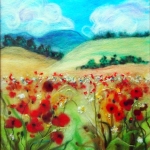golden-fields-with-red-poppies-28x33cm