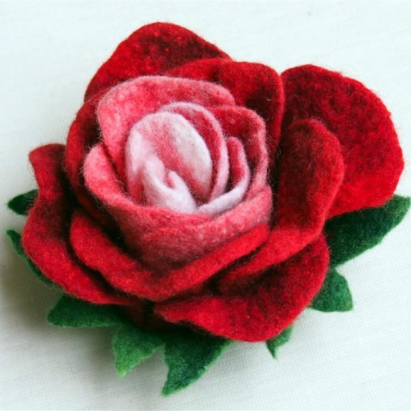 Felted-rose-Custom