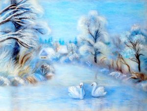 Winter-lanscape-wool-painting