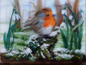 red-robin-with-snow-drops-35x49-cm