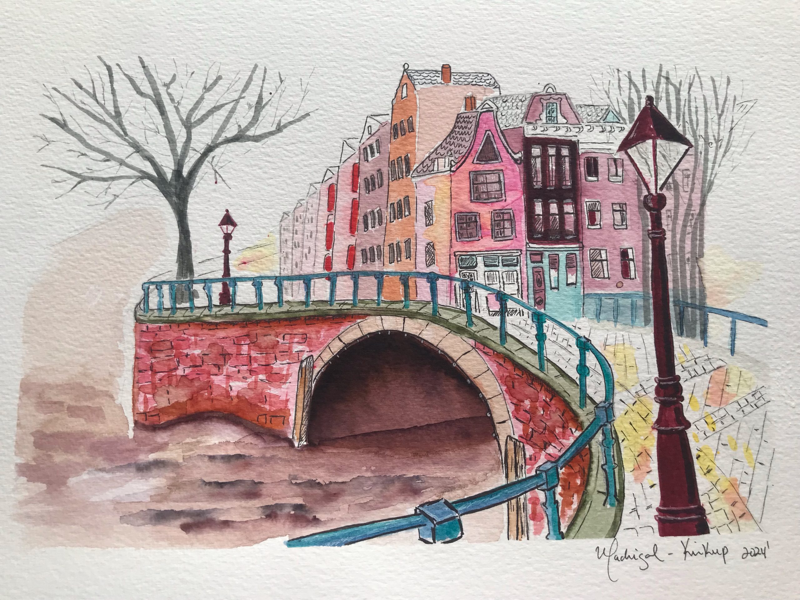 Read more about the article Sketches of Amsterdam created by students from online Urban landscape course.