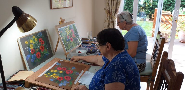 Read more about the article A great start to the Introduction to Soft Pastels course in Worcestershire