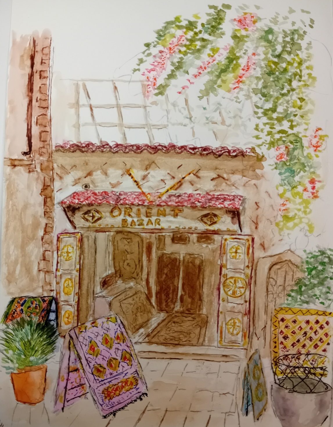 Read more about the article Urban Sketches created online with artist Raya Brown