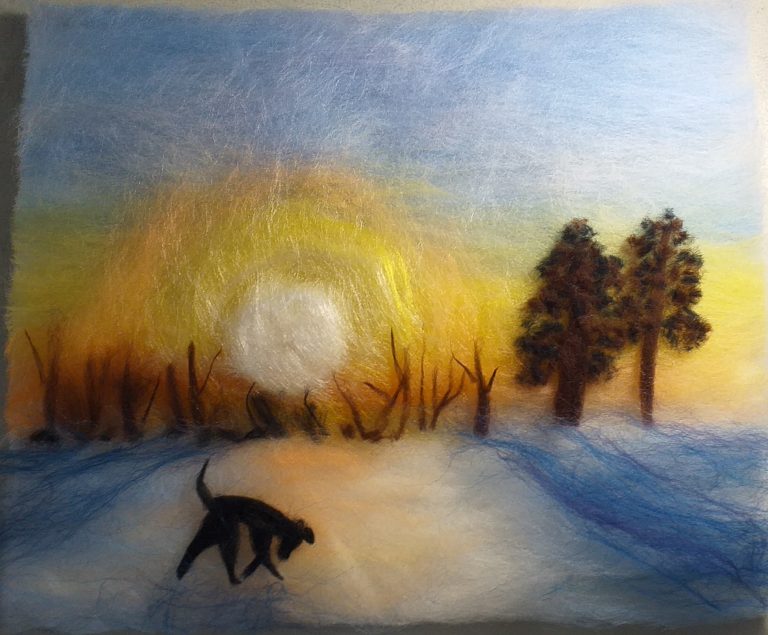 Read more about the article Fantastic wool painting course for the family members in Worcestershire!