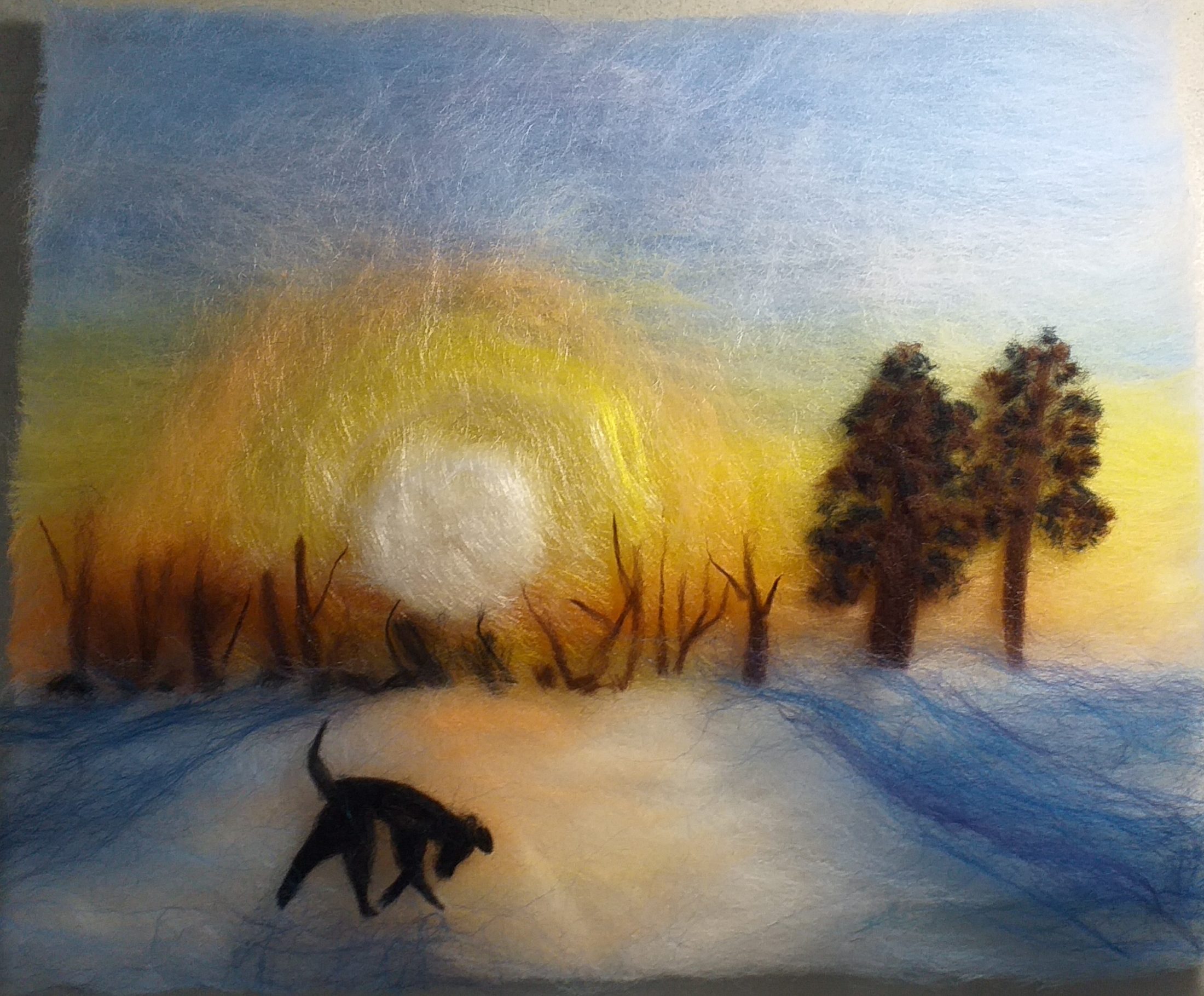 Read more about the article Fantastic wool painting course for the family members in Worcestershire!